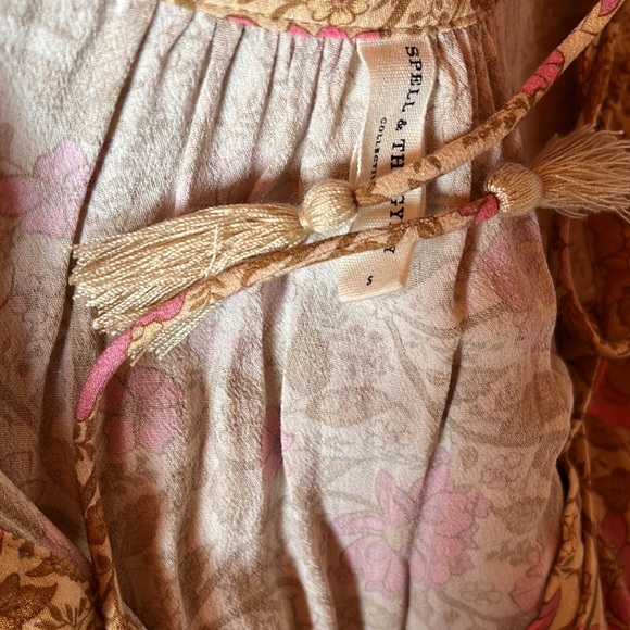 Spell Love Story Short Sleeve Blouse in Peach Blossom - Picture 13 of 15